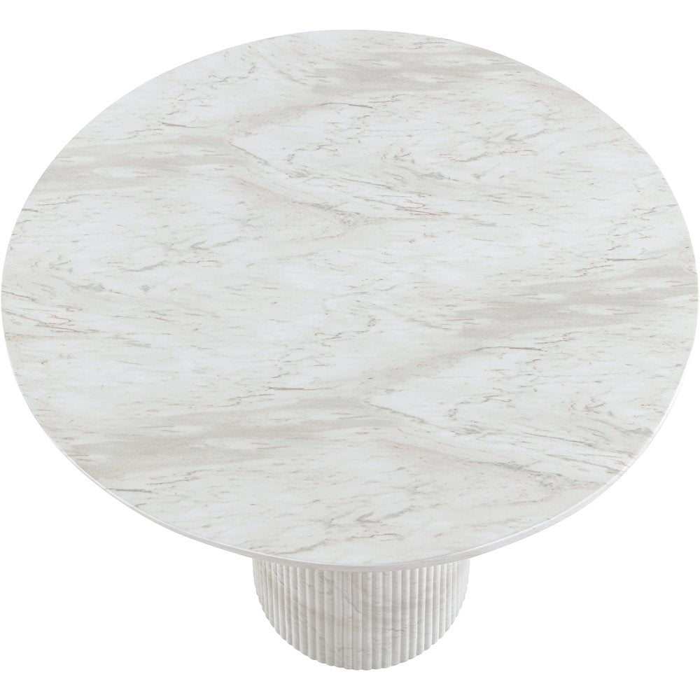 Venosa White Concrete Indoor/Outdoor Bar Table
