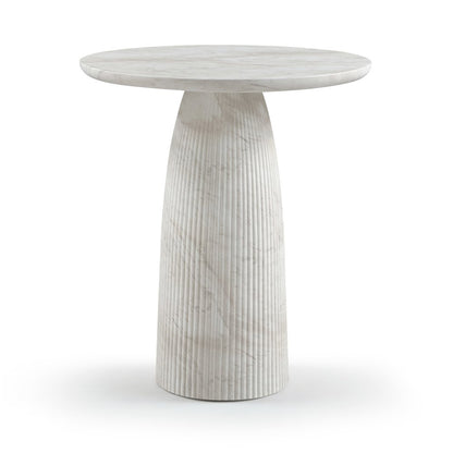 Venosa White Concrete Indoor/Outdoor Bar Table