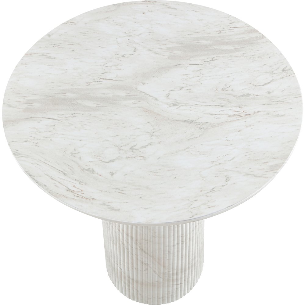 Venosa White Concrete Indoor/Outdoor Bar Table