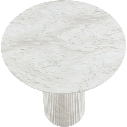 Venosa White Concrete Indoor/Outdoor Bar Table
