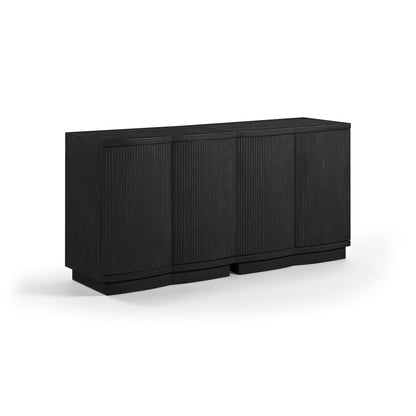 Aveline Black Oak Veneer 2pc. Sideboard/Buffet