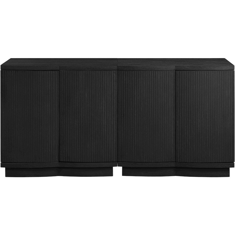 Aveline Black Oak Veneer 2pc. Sideboard/Buffet