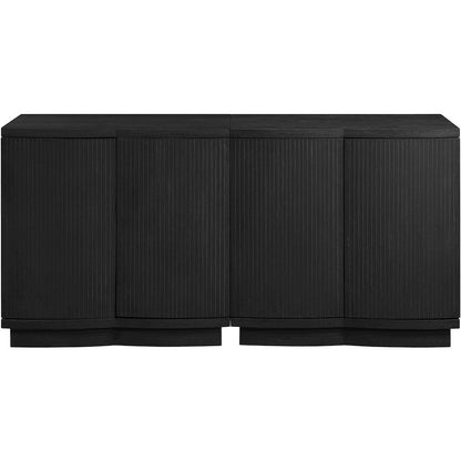 Aveline Black Oak Veneer 2pc. Sideboard/Buffet