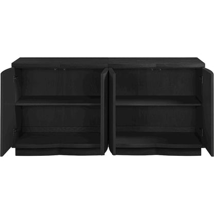 Aveline Black Oak Veneer 2pc. Sideboard/Buffet