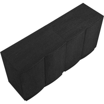 Aveline Black Oak Veneer 2pc. Sideboard/Buffet