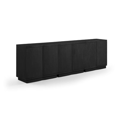 Aveline Black Oak Veneer 3pc. Sideboard/Buffet
