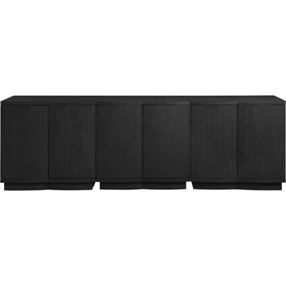 Aveline Black Oak Veneer 3pc. Sideboard/Buffet