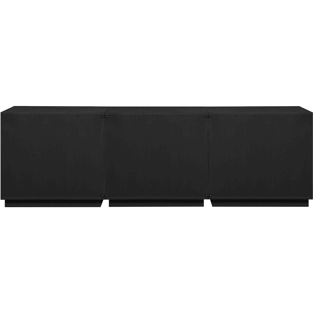 Aveline Black Oak Veneer 3pc. Sideboard/Buffet