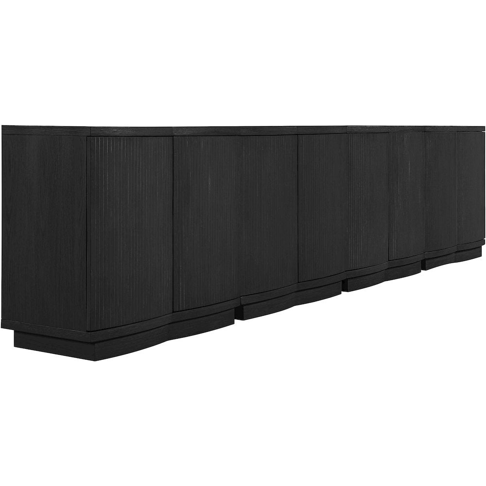 Aveline Black Oak Veneer 4pc. Sideboard/Buffet
