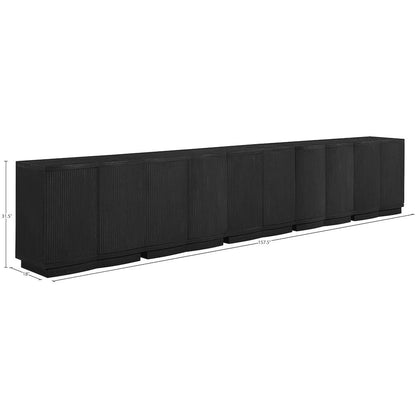 Aveline Black Oak Veneer 5pc. Sideboard/Buffet