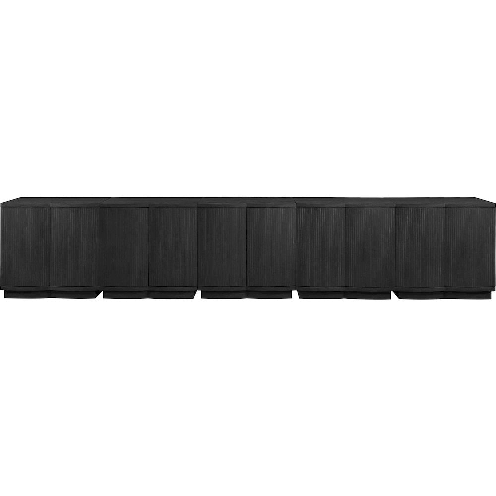 Aveline Black Oak Veneer 5pc. Sideboard/Buffet