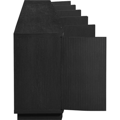 Aveline Black Oak Veneer 5pc. Sideboard/Buffet
