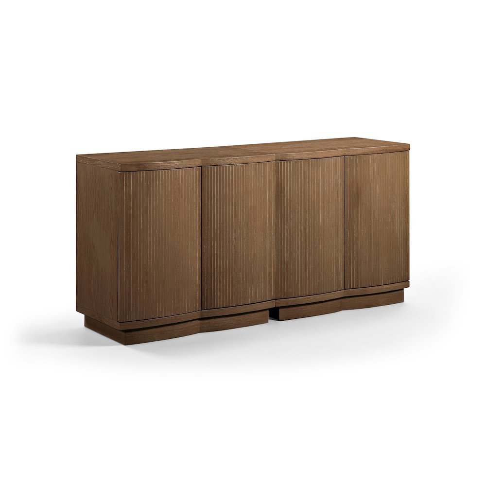 Aveline Brown Oak Veneer 2pc. Sideboard/Buffet