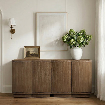 Aveline Brown Oak Veneer 2pc. Sideboard/Buffet