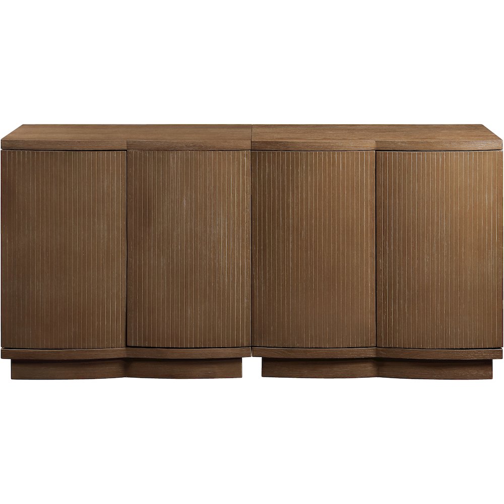 Aveline Brown Oak Veneer 2pc. Sideboard/Buffet