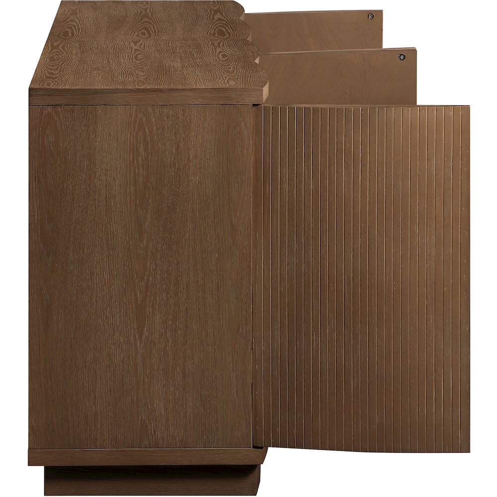 Aveline Brown Oak Veneer 2pc. Sideboard/Buffet