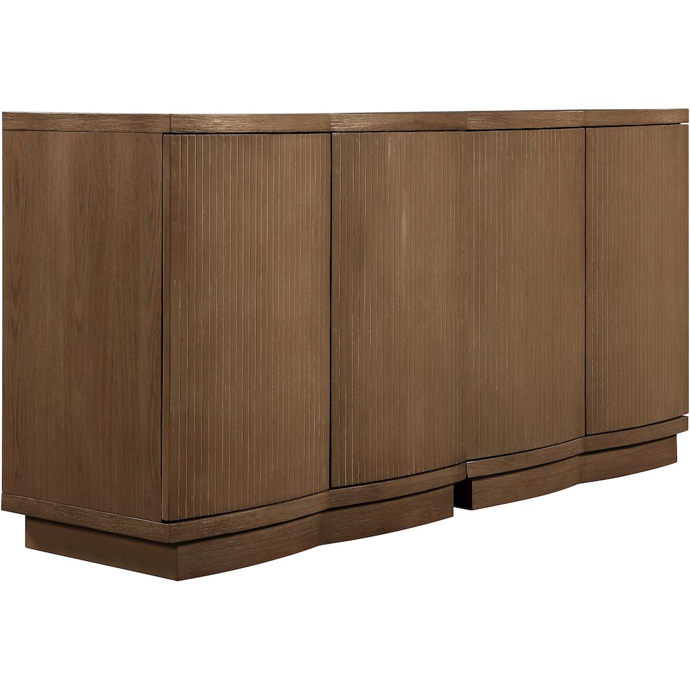 Aveline Brown Oak Veneer 2pc. Sideboard/Buffet