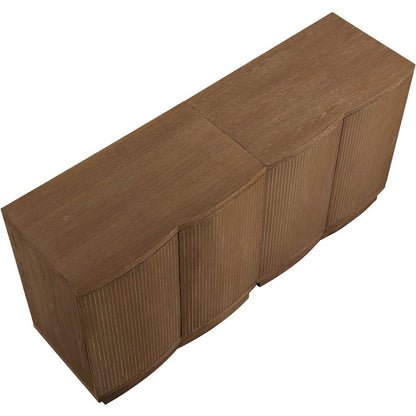 Aveline Brown Oak Veneer 2pc. Sideboard/Buffet