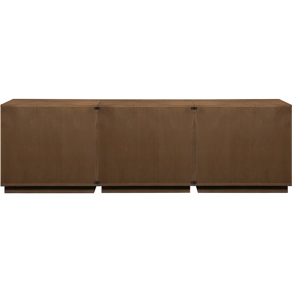 Aveline Brown Oak Veneer 3pc. Sideboard/Buffet