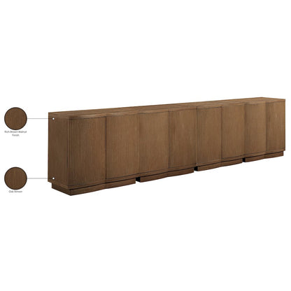 Aveline Brown Oak Veneer 4pc. Sideboard/Buffet