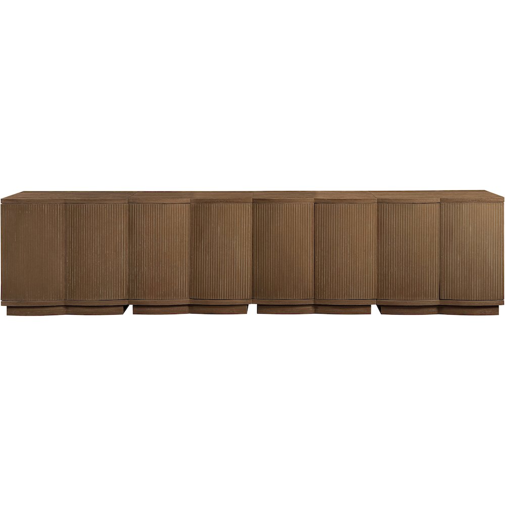 Aveline Brown Oak Veneer 4pc. Sideboard/Buffet