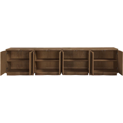 Aveline Brown Oak Veneer 4pc. Sideboard/Buffet