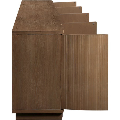Aveline Brown Oak Veneer 4pc. Sideboard/Buffet