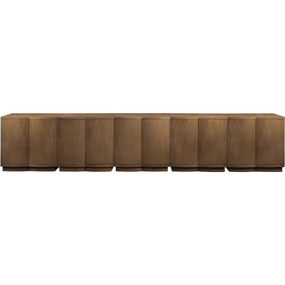 Aveline Brown Oak Veneer 5pc. Sideboard/Buffet