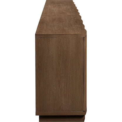 Aveline Brown Oak Veneer 5pc. Sideboard/Buffet
