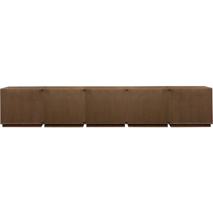 Aveline Brown Oak Veneer 5pc. Sideboard/Buffet