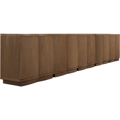 Aveline Brown Oak Veneer 5pc. Sideboard/Buffet