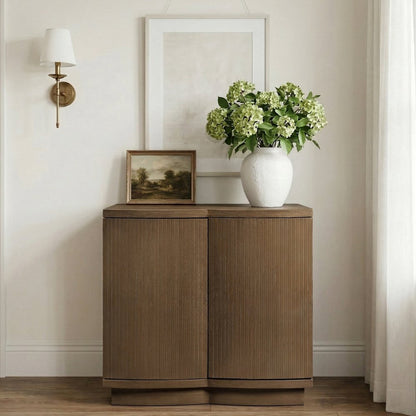 Aveline Brown Oak Veneer Sideboard/Buffet