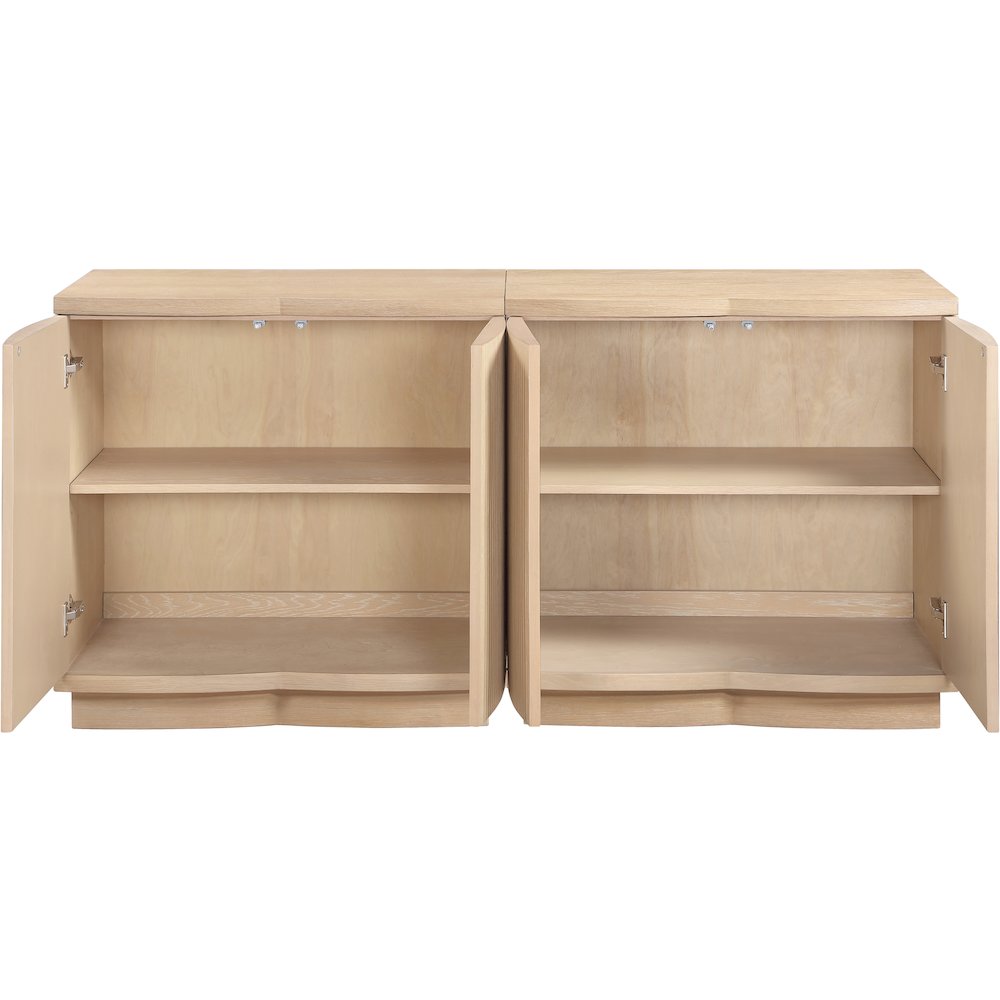 Aveline Natural Oak Veneer 2pc. Sideboard/Buffet