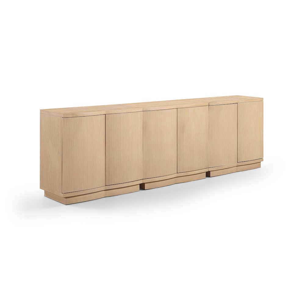 Aveline Natural Oak Veneer 3pc. Sideboard/Buffet