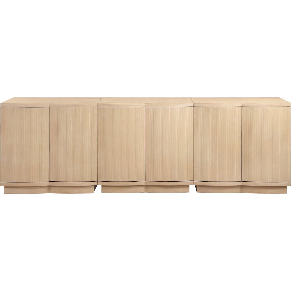 Aveline Natural Oak Veneer 3pc. Sideboard/Buffet