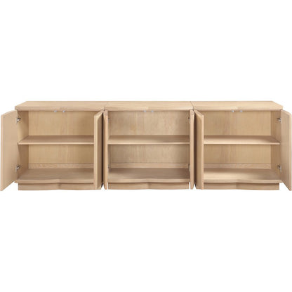 Aveline Natural Oak Veneer 3pc. Sideboard/Buffet