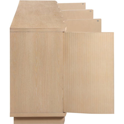 Aveline Natural Oak Veneer 3pc. Sideboard/Buffet