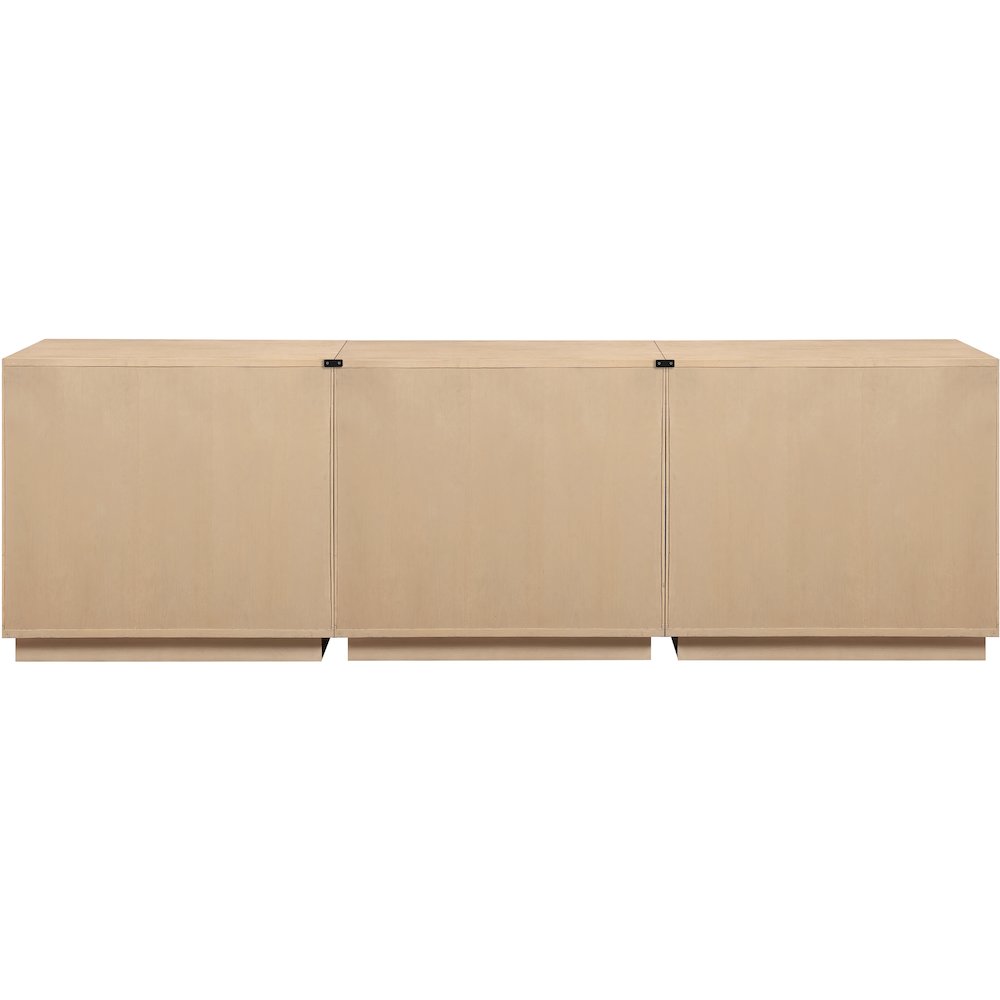 Aveline Natural Oak Veneer 3pc. Sideboard/Buffet