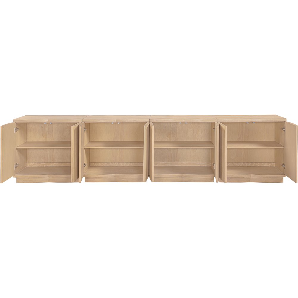 Aveline Natural Oak Veneer 4pc. Sideboard/Buffet