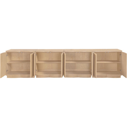 Aveline Natural Oak Veneer 4pc. Sideboard/Buffet