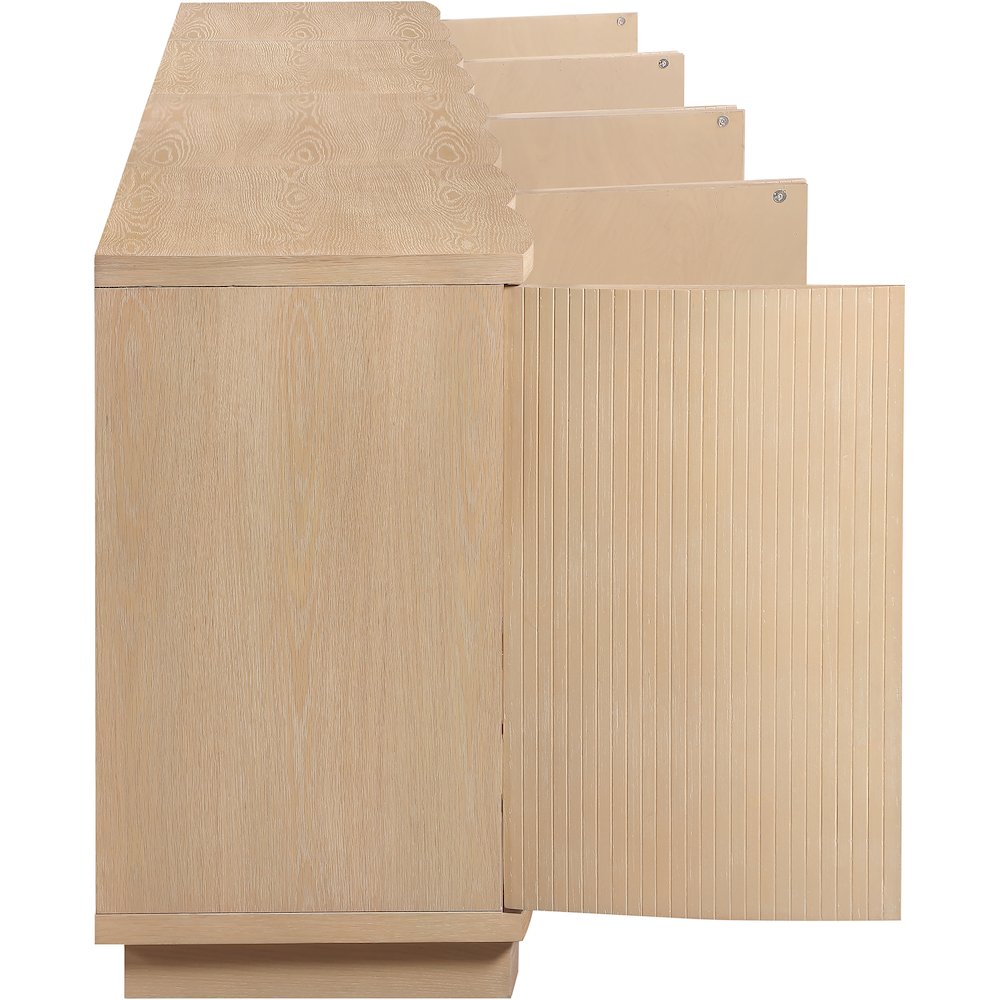 Aveline Natural Oak Veneer 4pc. Sideboard/Buffet