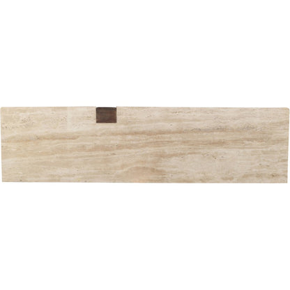 Pietra Brown Travertine And Mango Wood Sideboard / Buffet