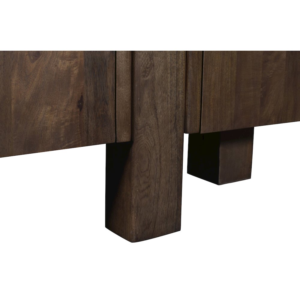 Pietra Brown Travertine And Mango Wood Sideboard / Buffet