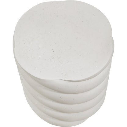 Marmet Cream Concrete Indoor / Outdoor End / Side Table