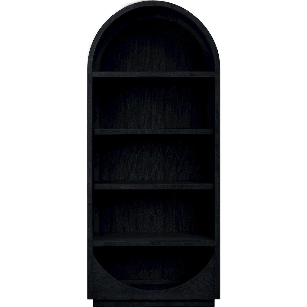 Hearth Black Solid Wood Bookcase
