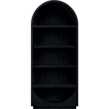 Hearth Black Solid Wood Bookcase