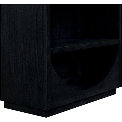 Hearth Black Solid Wood Bookcase