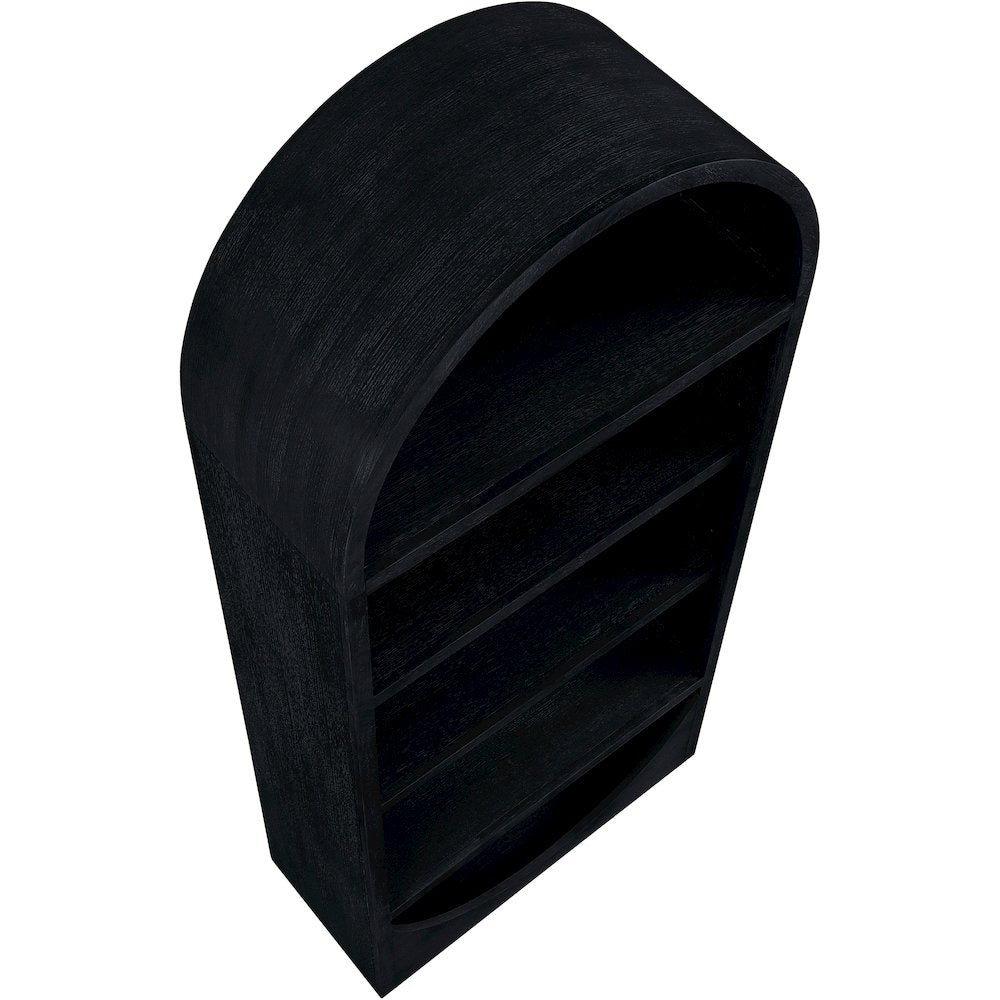 Hearth Black Solid Wood Bookcase