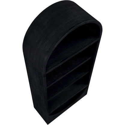 Hearth Black Solid Wood Bookcase