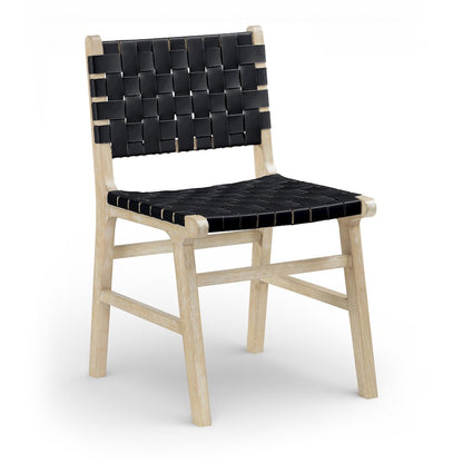 Entwine Black Vegan Leather Upholstered Dining Chair